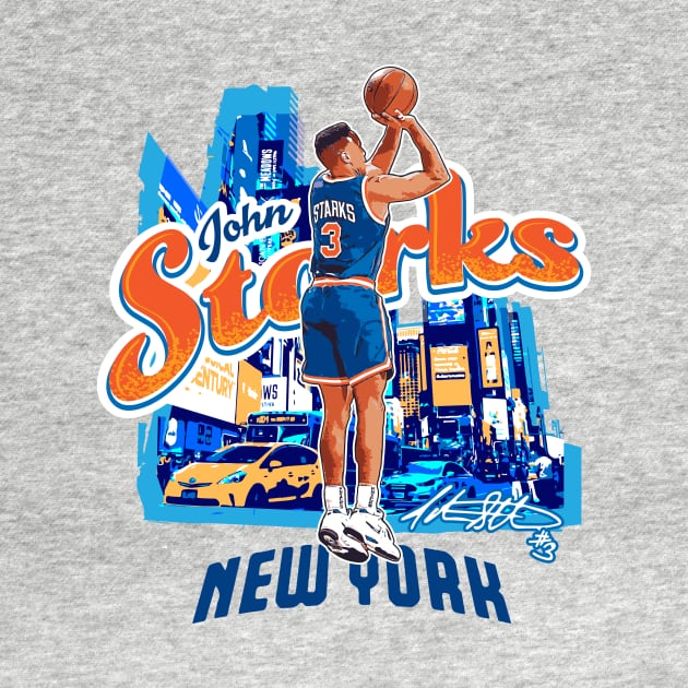 John Starks vintage style Tee T-shirt by goderslim